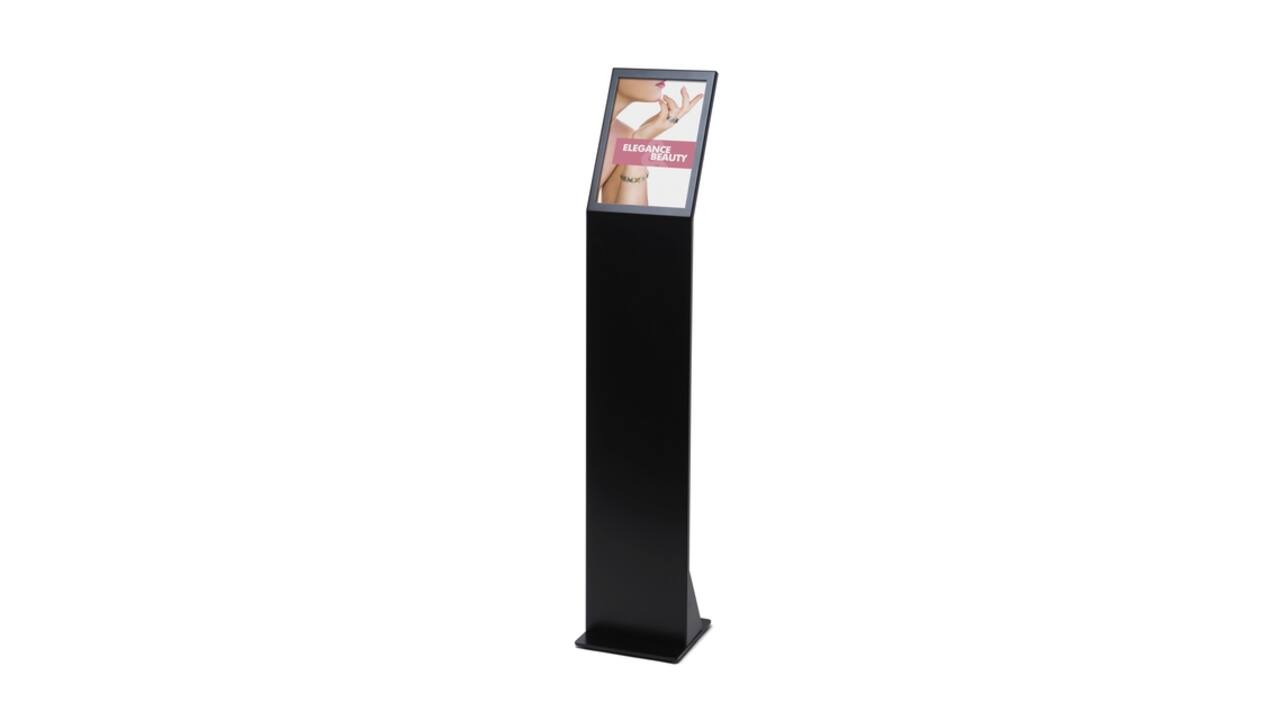 Menustandaard Office magnetisch acryl vak A4 zwart