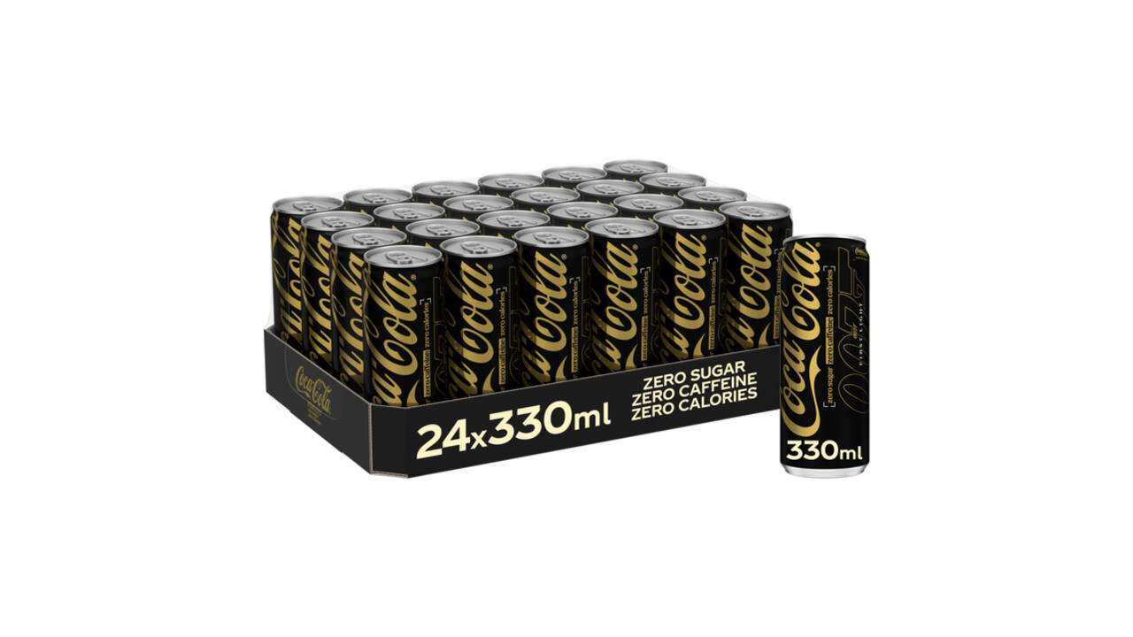 Frisdrank Coca Cola zero sugar zero caffeine blik 330 ml