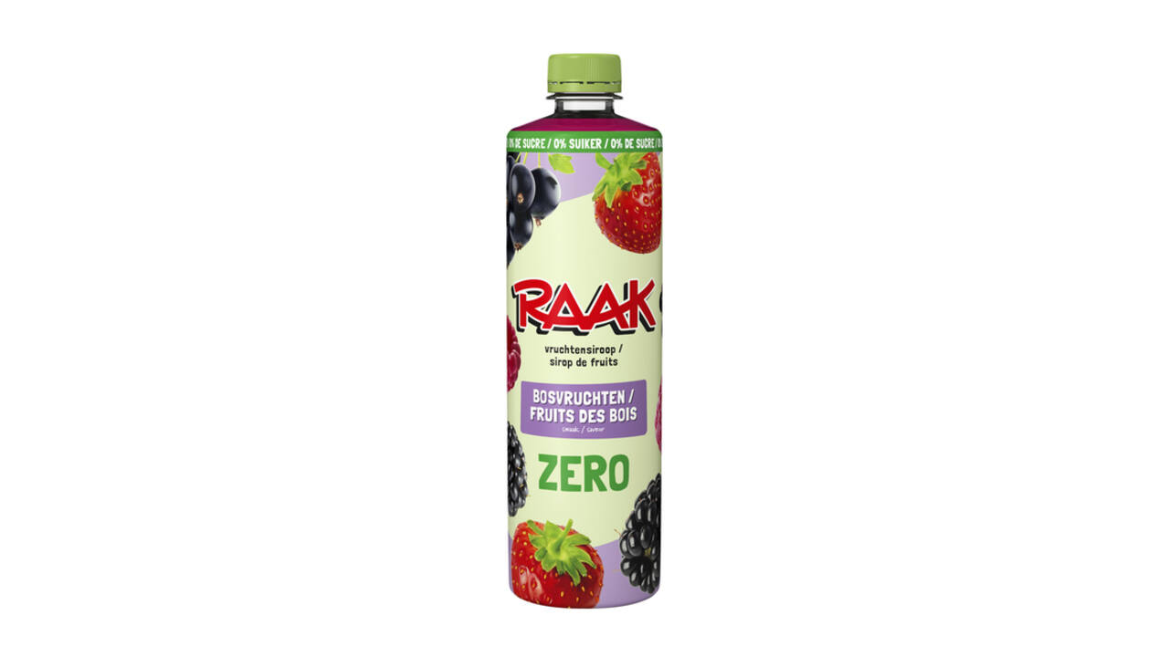 Siroop RAAK bosvruchten zero sugar 750ml