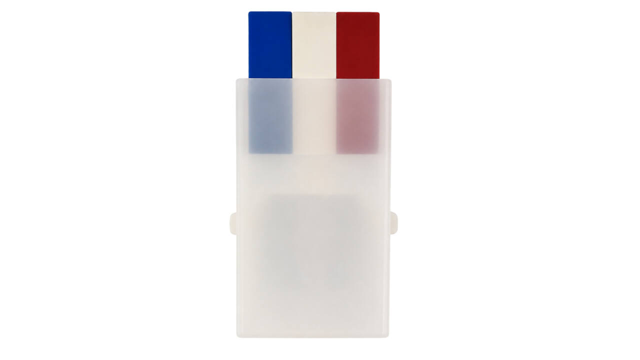 Schminkstick rood/ wit en blauw