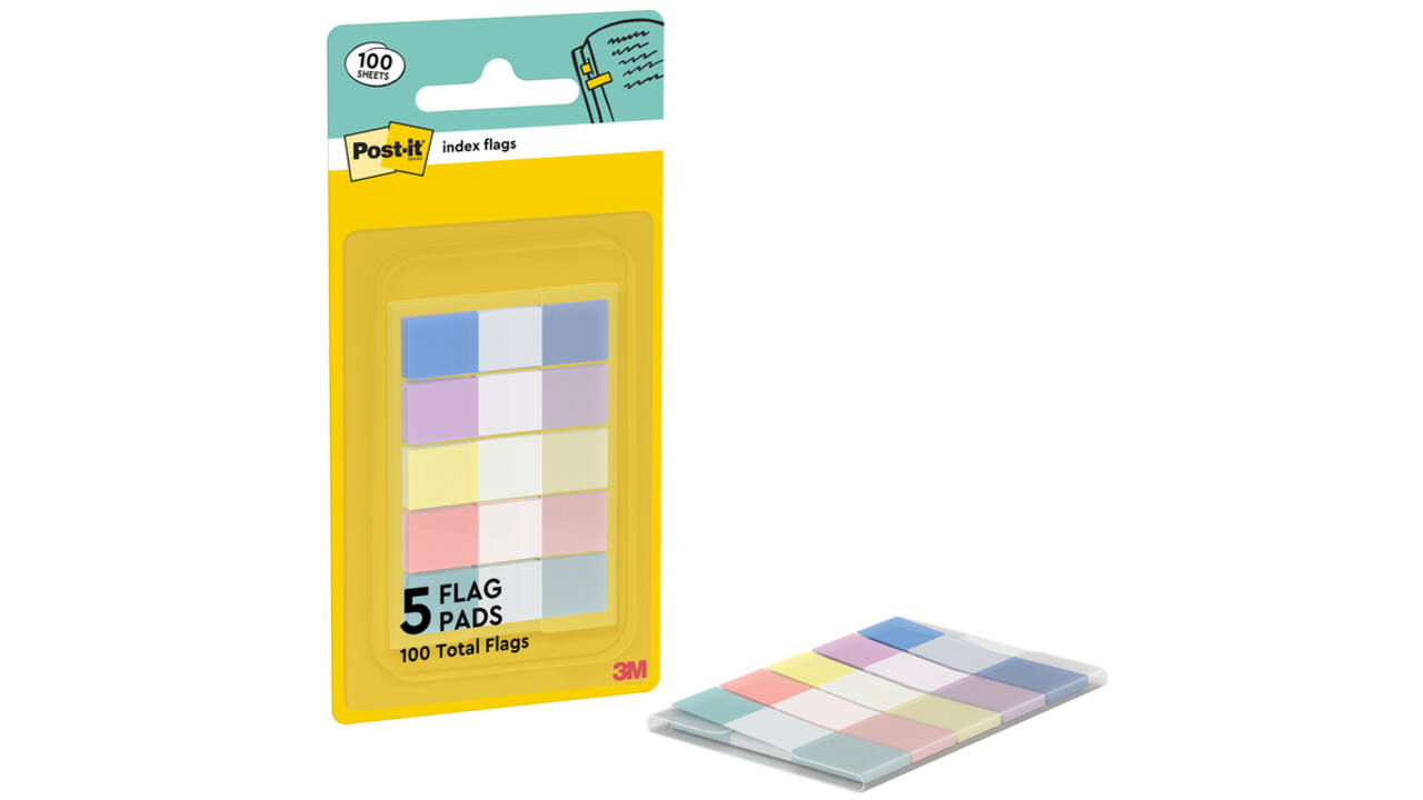 Indextabs Post-it 683-5PASTEL 11,9x43,2mm small 100 tabs