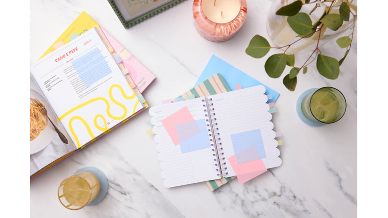 Memoblok Post-it 3M 73x73mm Transparant roze