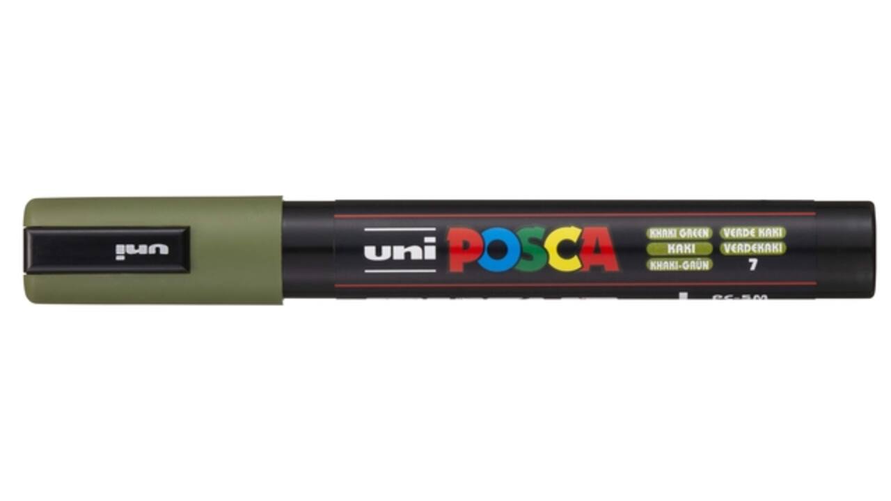 Paintmarker Uni POSCA PC5M medium kaki groen