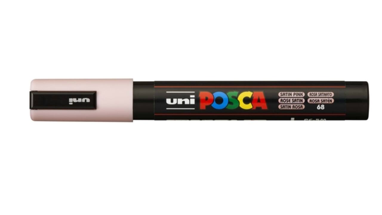 Paintmarker Uni POSCA PC5M medium satijn roze