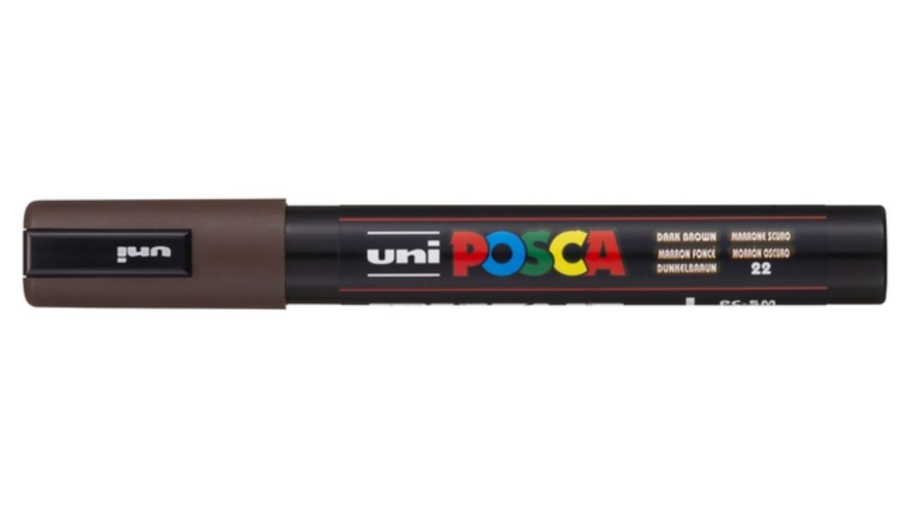 Paintmarker Uni POSCA PC5M medium donkerbruin