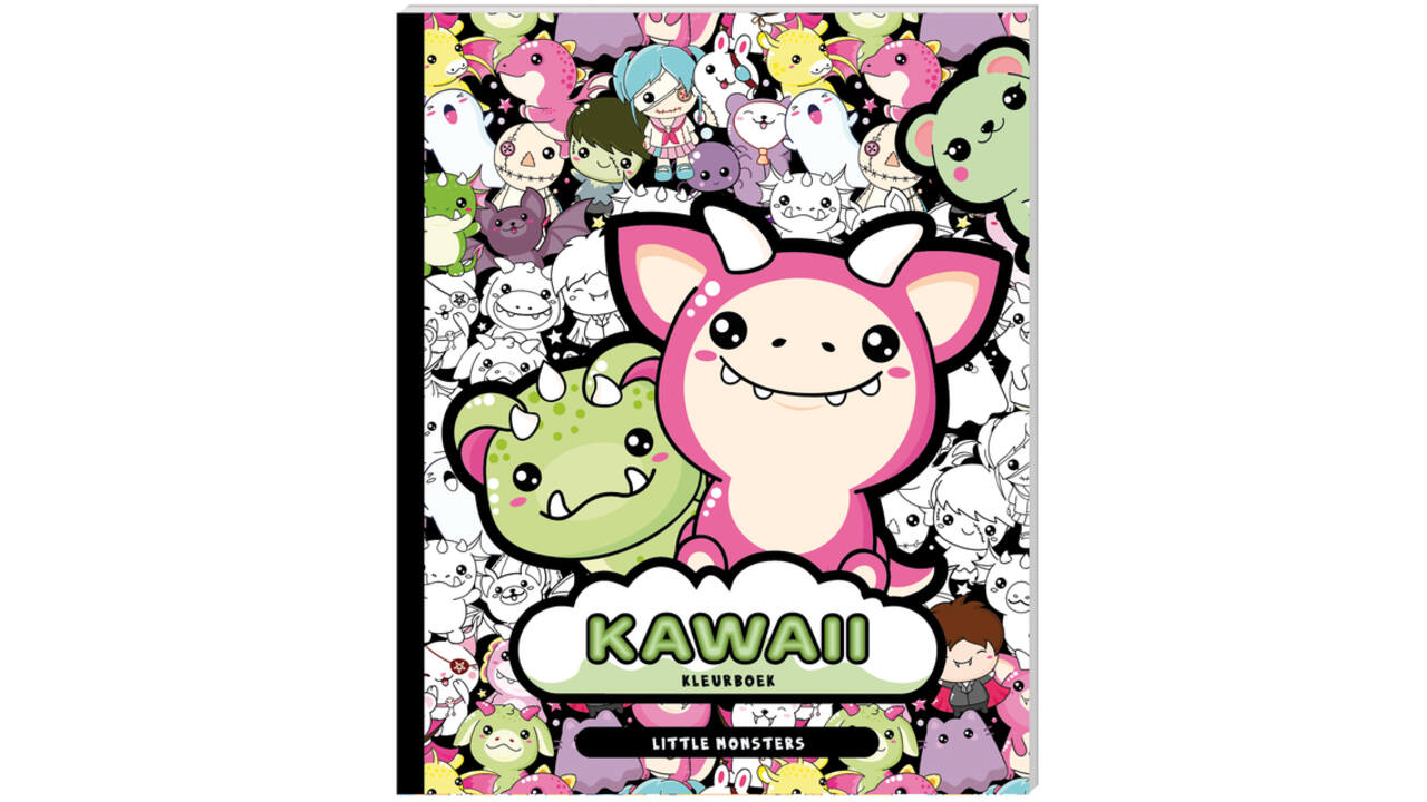 Kleurboek Kawaii Little Monsters
