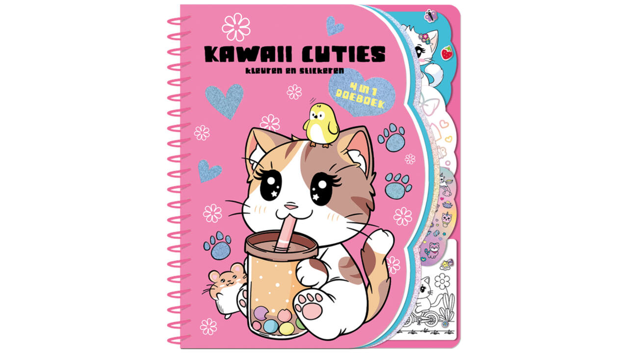 Doeboek Kawaii cuties 4 in 1