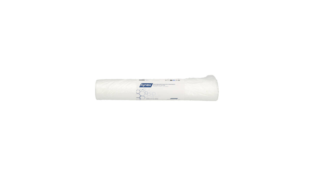Afvalzak Hynex 50x55cm HDPE recycled T15 25L transparant rol à 50 stuks