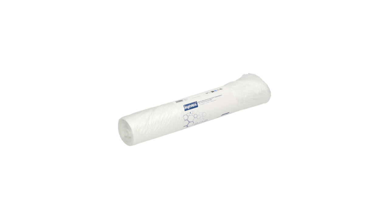 Afvalzak Hynex 50x55cm HDPE recycled T15 25L transparant rol à 50 stuks
