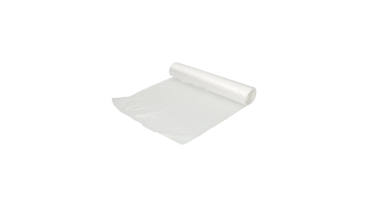 Afvalzak Hynex 50x55cm HDPE recycled T15 25L transparant rol à 50 stuks