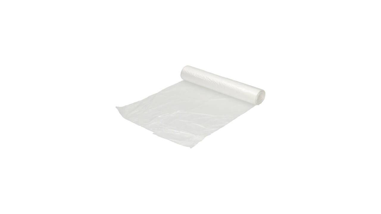 Afvalzak Hynex 45x50cm HDPE recycled T15 20L transparant rol à 50 stuks