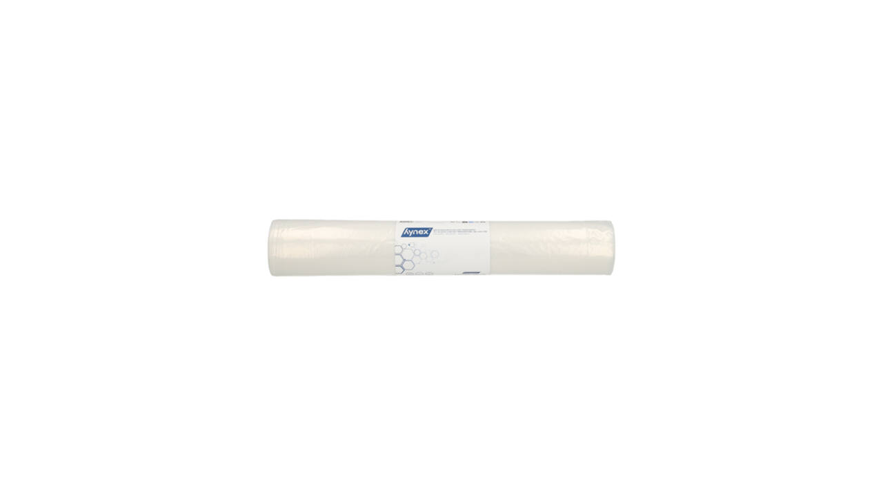 Afvalzak Hynex 70/15x200cm LDPE recycled T80 400L transparant ponsgaten rol à 5 stuks