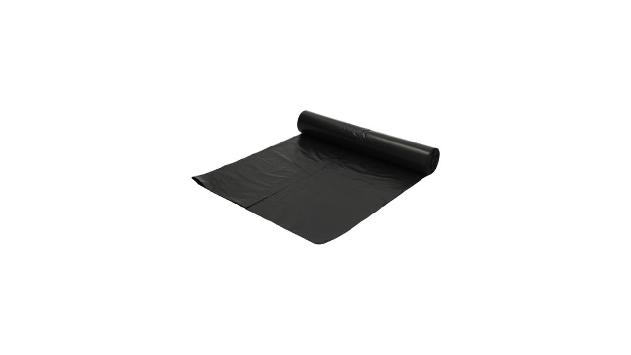 Afvalzak Hynex 60x80cm LDPE recycled T40 60L zwart rol à 20 stuks