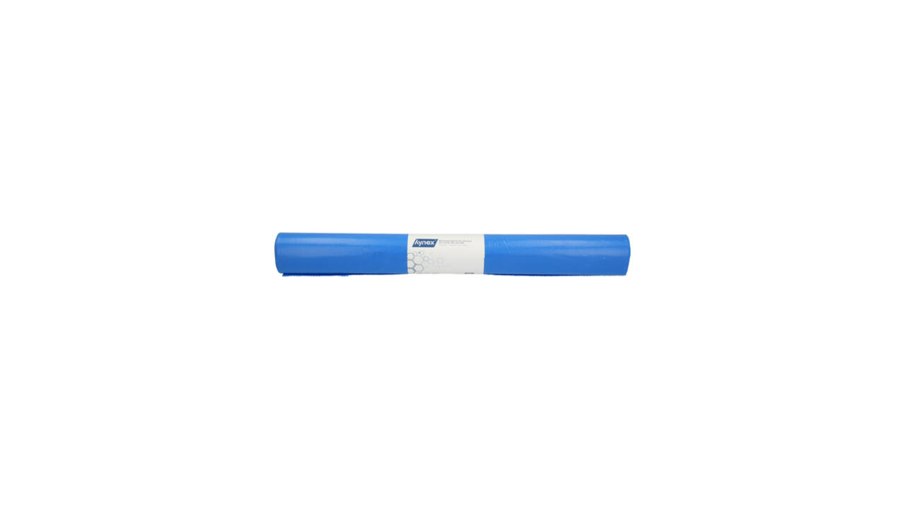 Afvalzak Hynex 90x110cm LDPE recycled T80 140L blauw rol à 10 stuks