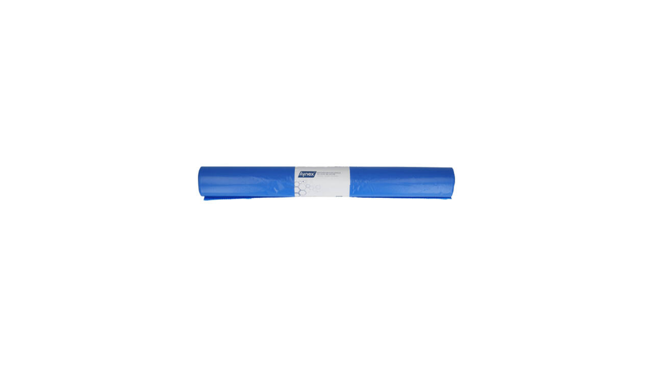 Afvalzak Hynex 90x110cm LDPE recycled T80 140L blauw rol à 10 stuks