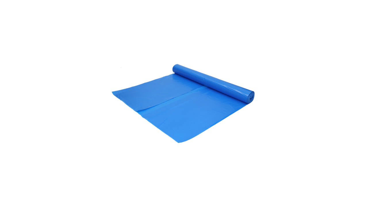 Afvalzak Hynex 90x110cm LDPE recycled T80 140L blauw rol à 10 stuks