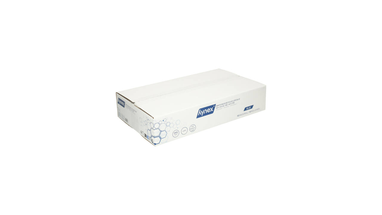 Afvalzak Hynex 90x110cm LDPE recycled T80 140L blauw rol à 10 stuks