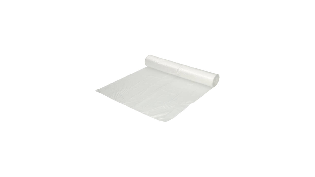 Afvalzak Hynex 63x70cm HDPE recycled T15 50L transparant rol à 50 stuks