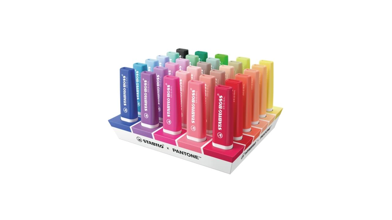 Markeerstift STABILO BOSS  -  Pantone assorti 30 stuks