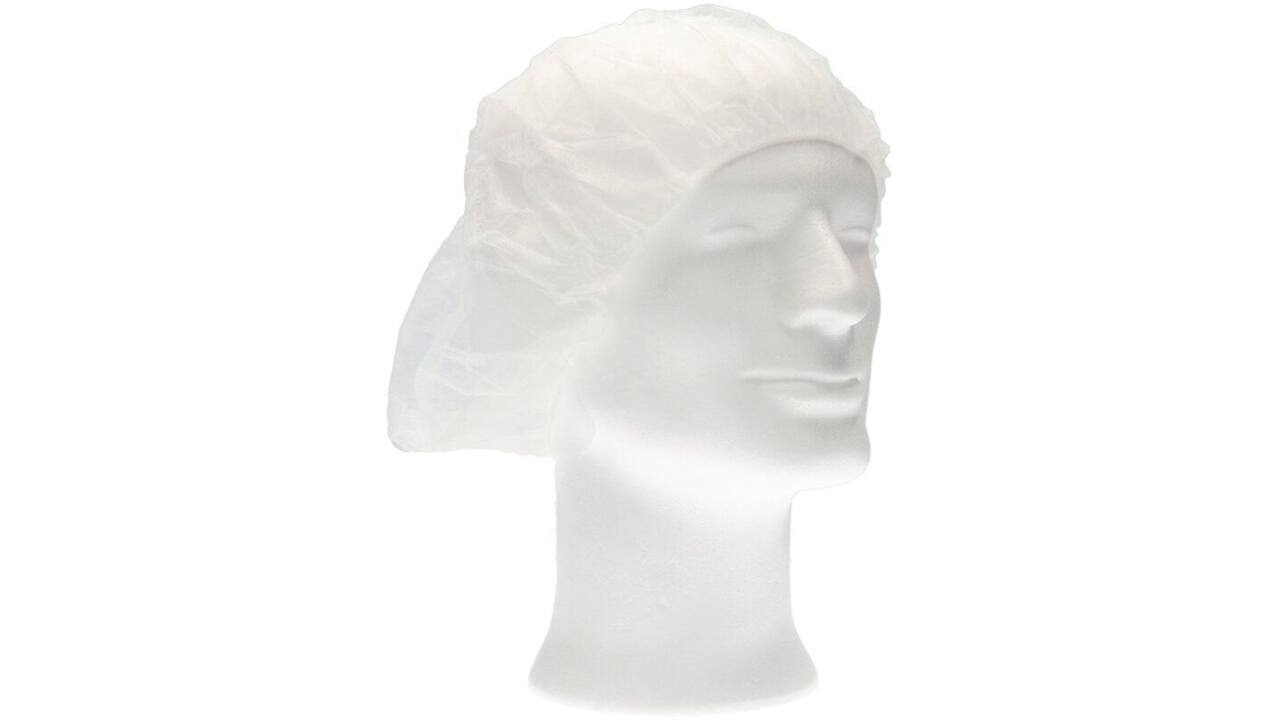 Haarnet CMT bouffant non-woven XL 58cm PP wit 100 stuks