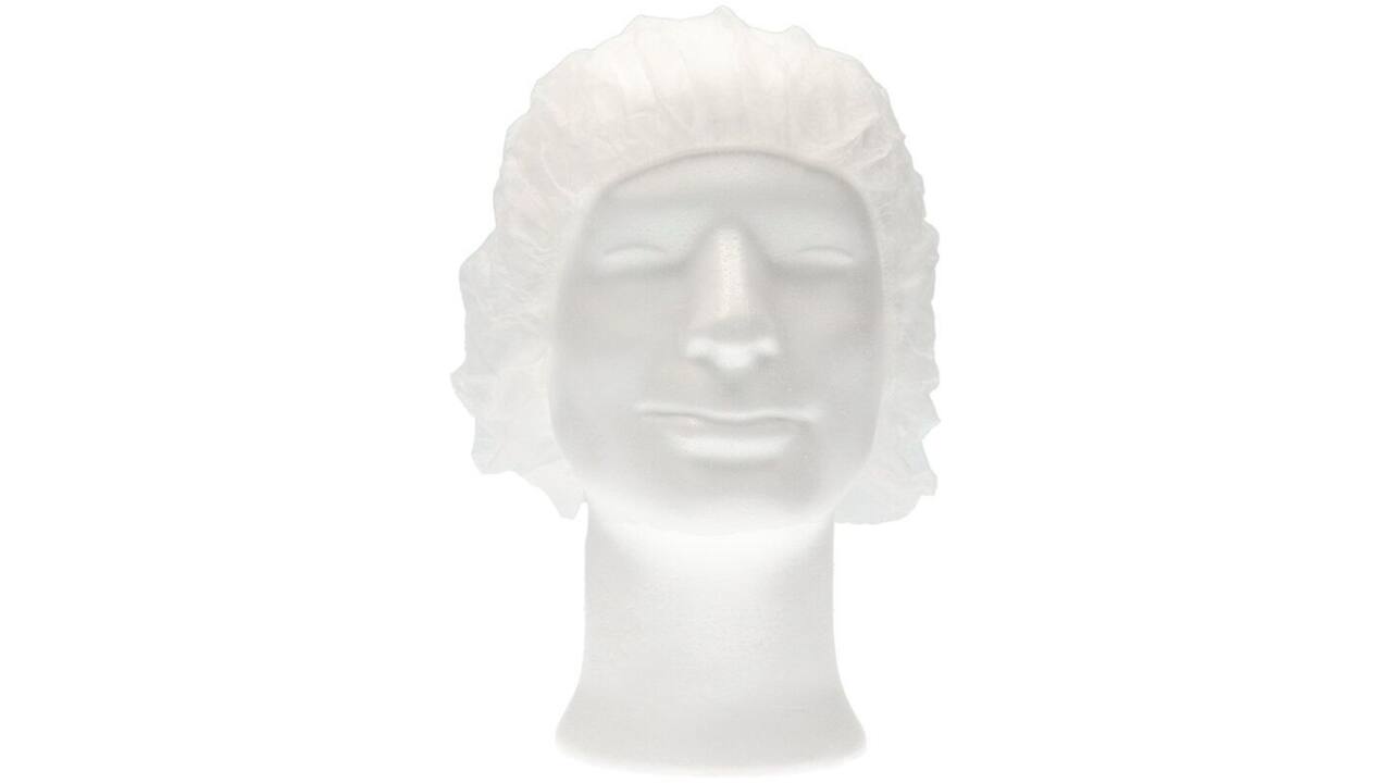 Haarnet CMT bouffant non-woven XL 58cm PP wit 100 stuks