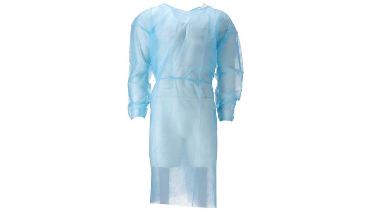 Isolatieschort CMT PP non woven 120x140cm blauw
