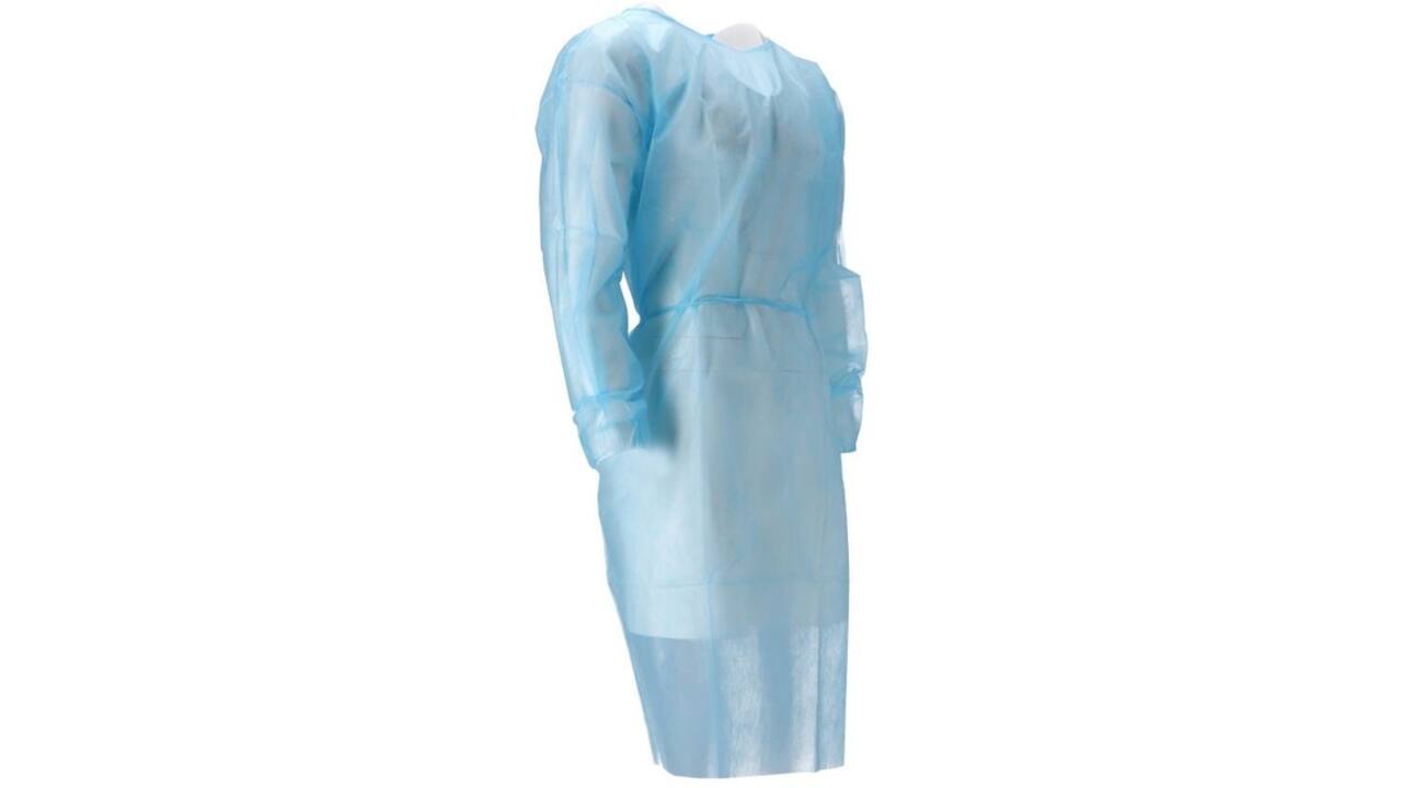 Isolatieschort CMT PP non woven 120x140cm blauw