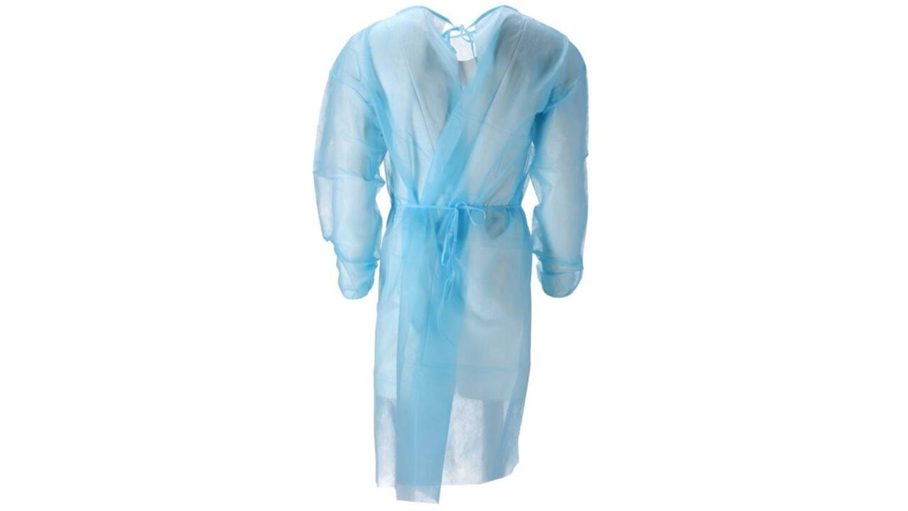 Isolatieschort CMT PP non woven 120x140cm blauw