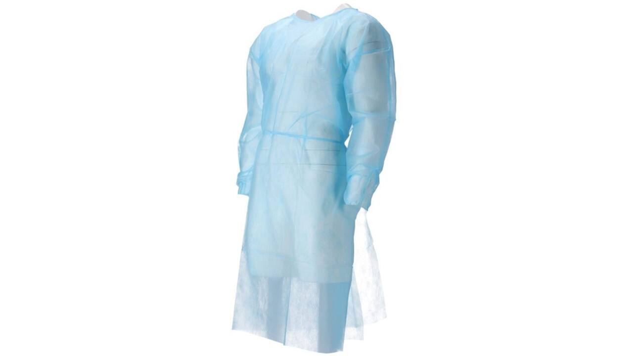 Isolatieschort CMT PP non woven 120x140cm blauw