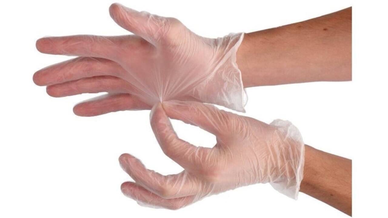 Handschoen CMT S vinyl poedervrij wit 100 stuks