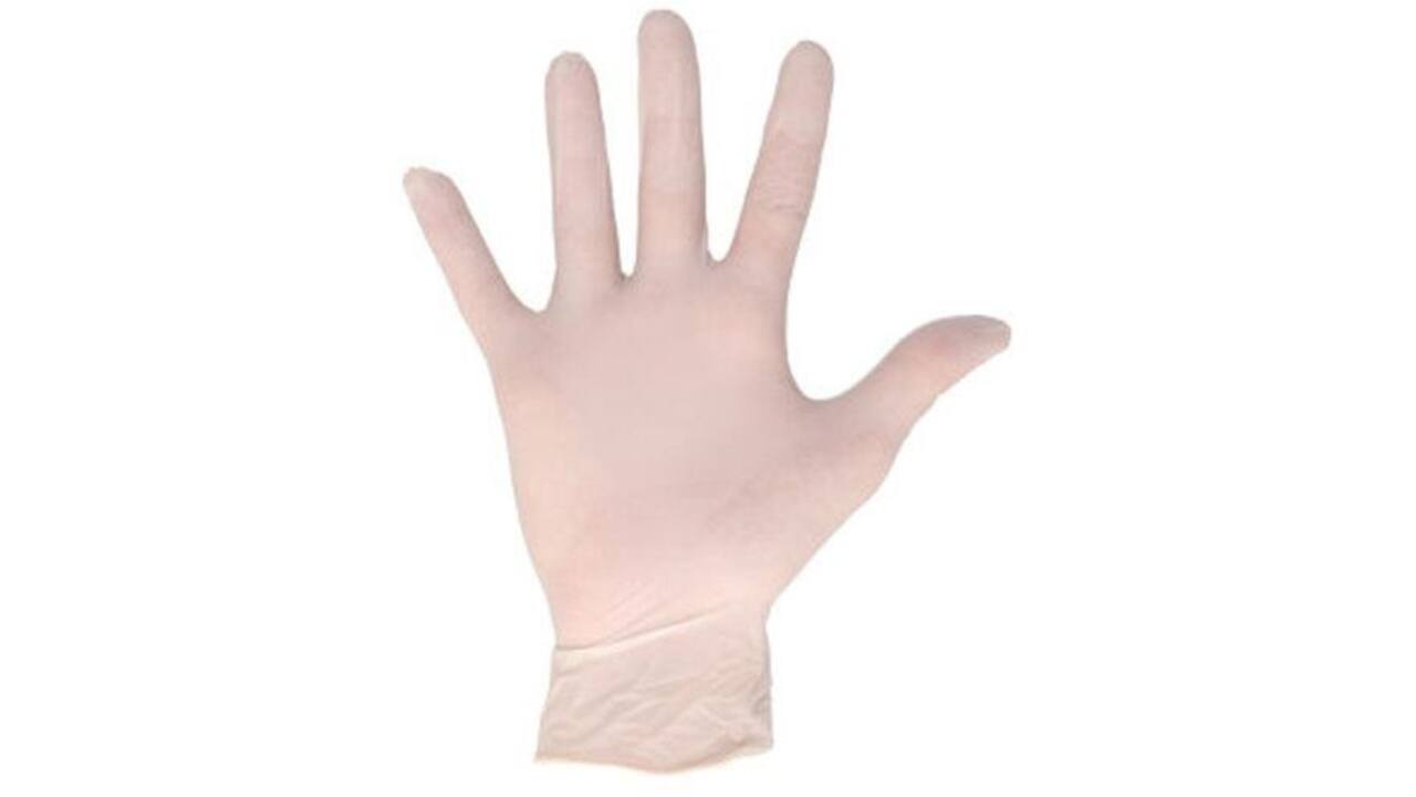 Handschoen CMT S latex poedervrij wit 100 stuks