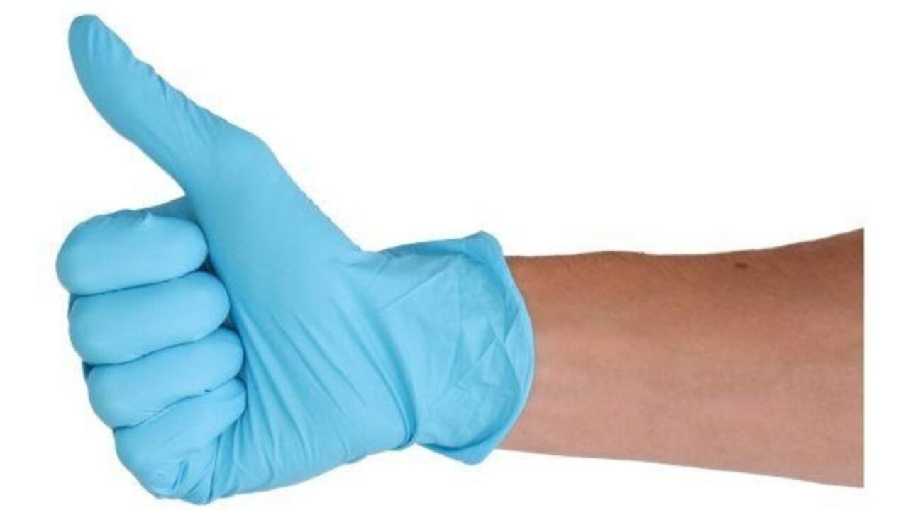 Handschoen CMT M soft nitril blauw 100 stuks