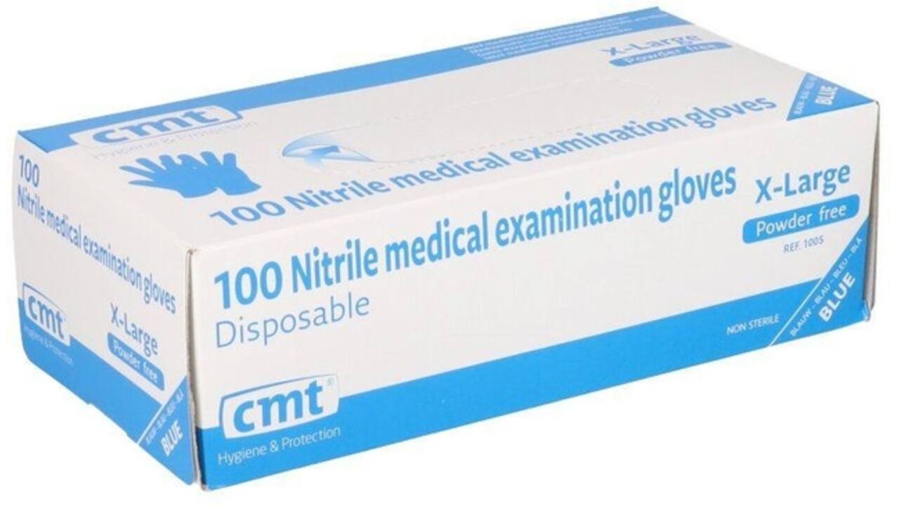 Handschoen CMT XL soft nitril blauw 100 stuks
