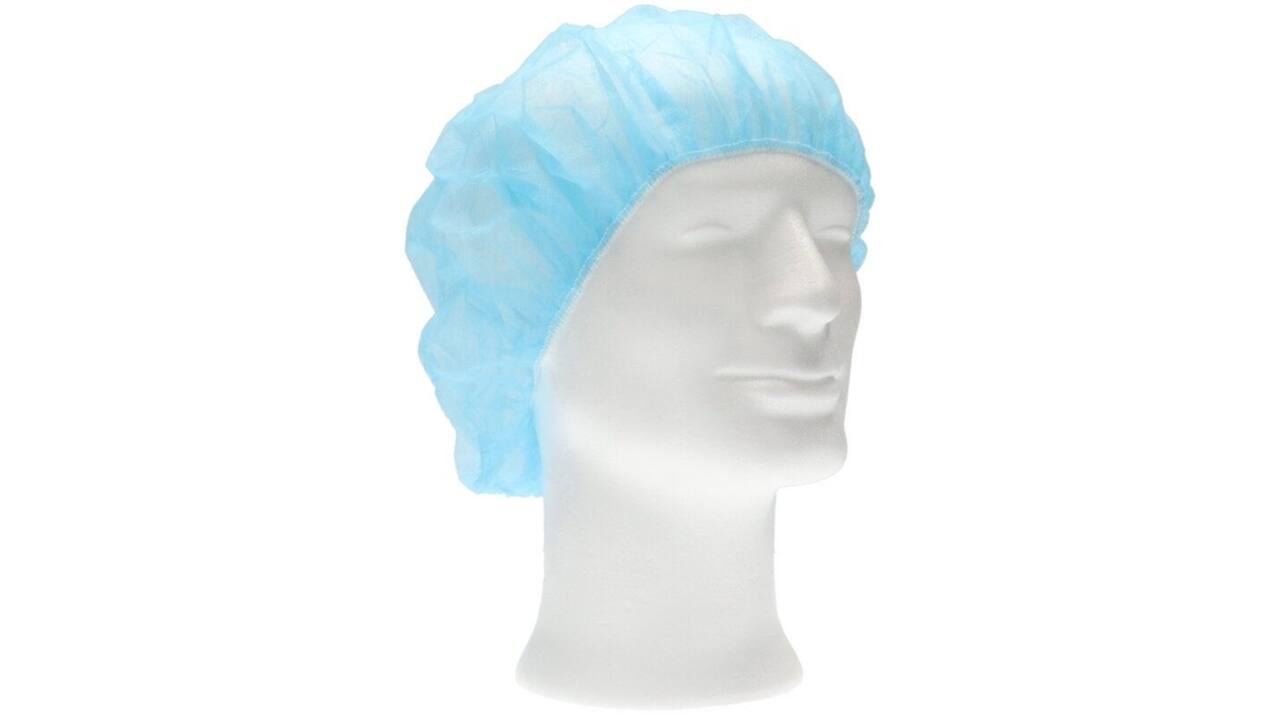 Haarnet CMT bouffant non-woven XL 58cm PP blauw 100 stuks