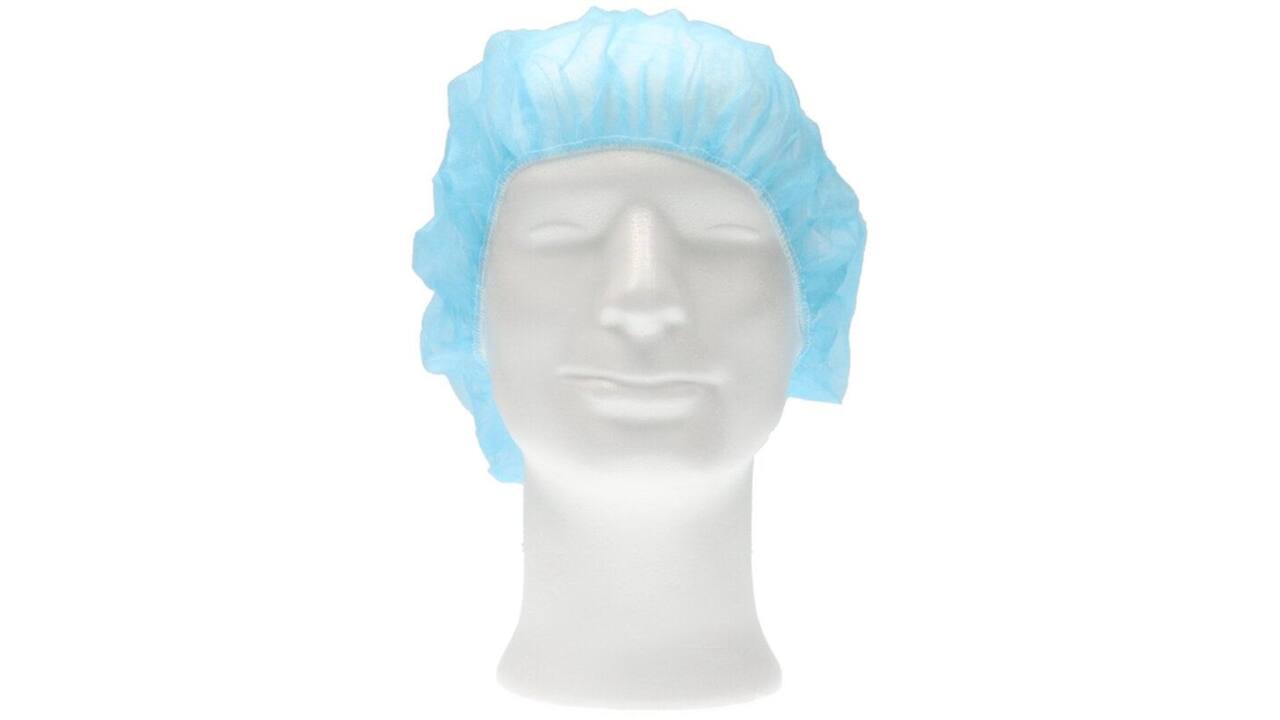 Haarnet CMT bouffant non-woven XL 58cm PP blauw 100 stuks