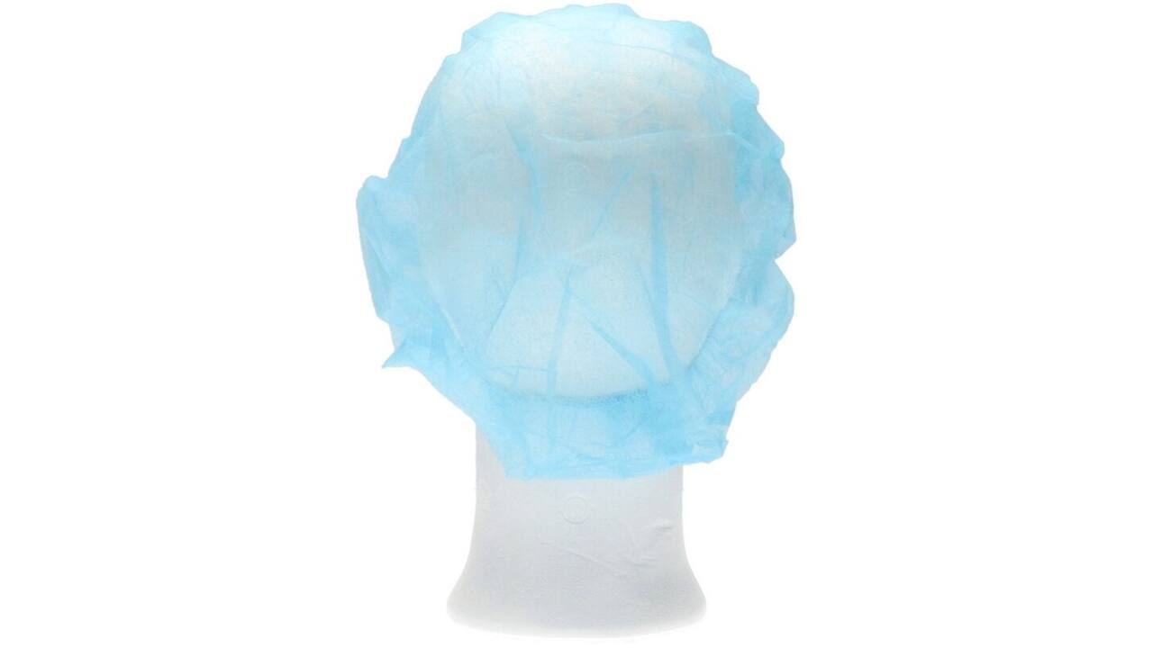 Haarnet CMT bouffant non-woven XL 58cm PP blauw 100 stuks