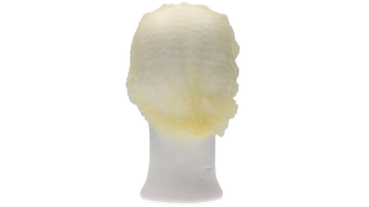 Haarnet CMT clip non-woven M 49cm PP geel 100 stuks