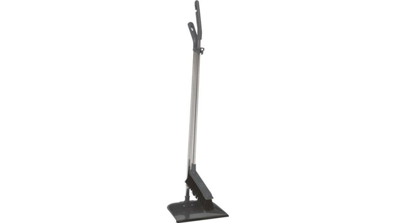 Stofblikset Vikan ErgoClean met veger  900mm grijs