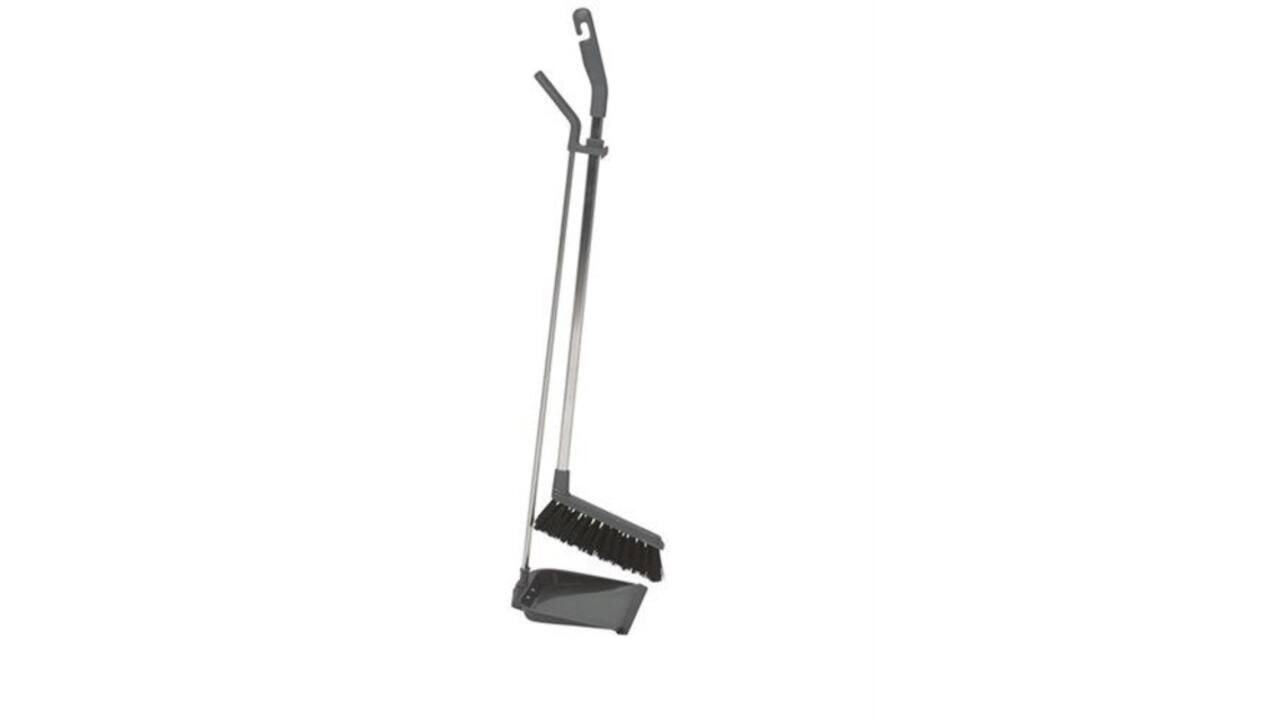 Stofblikset Vikan ErgoClean met veger  900mm grijs