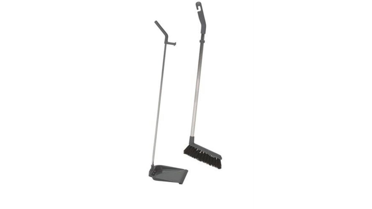 Stofblikset Vikan ErgoClean met veger  900mm grijs