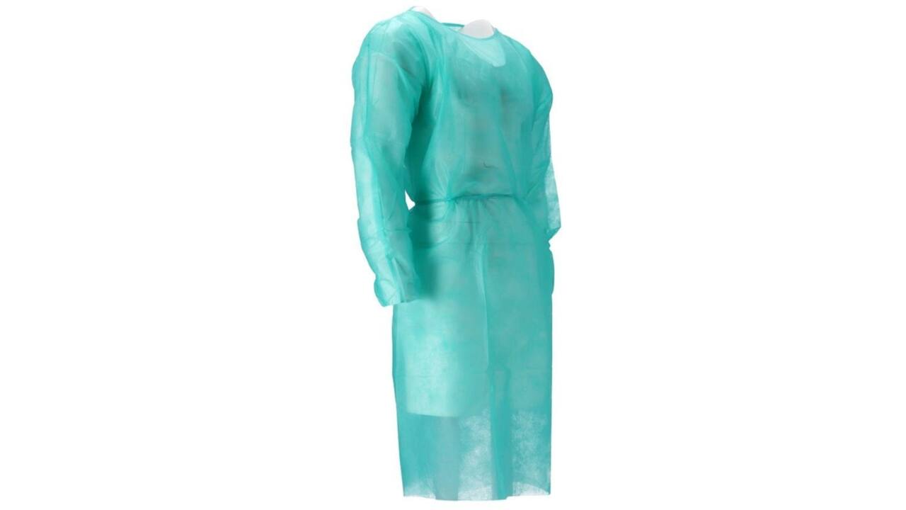 Isolatieschort CMT PP non woven 120x140cm groen