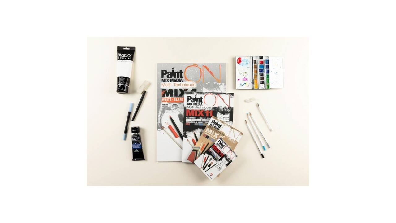 Mix Media Papier Clairefontaine 11 A5 Paint On 27 vel 250gram assorti