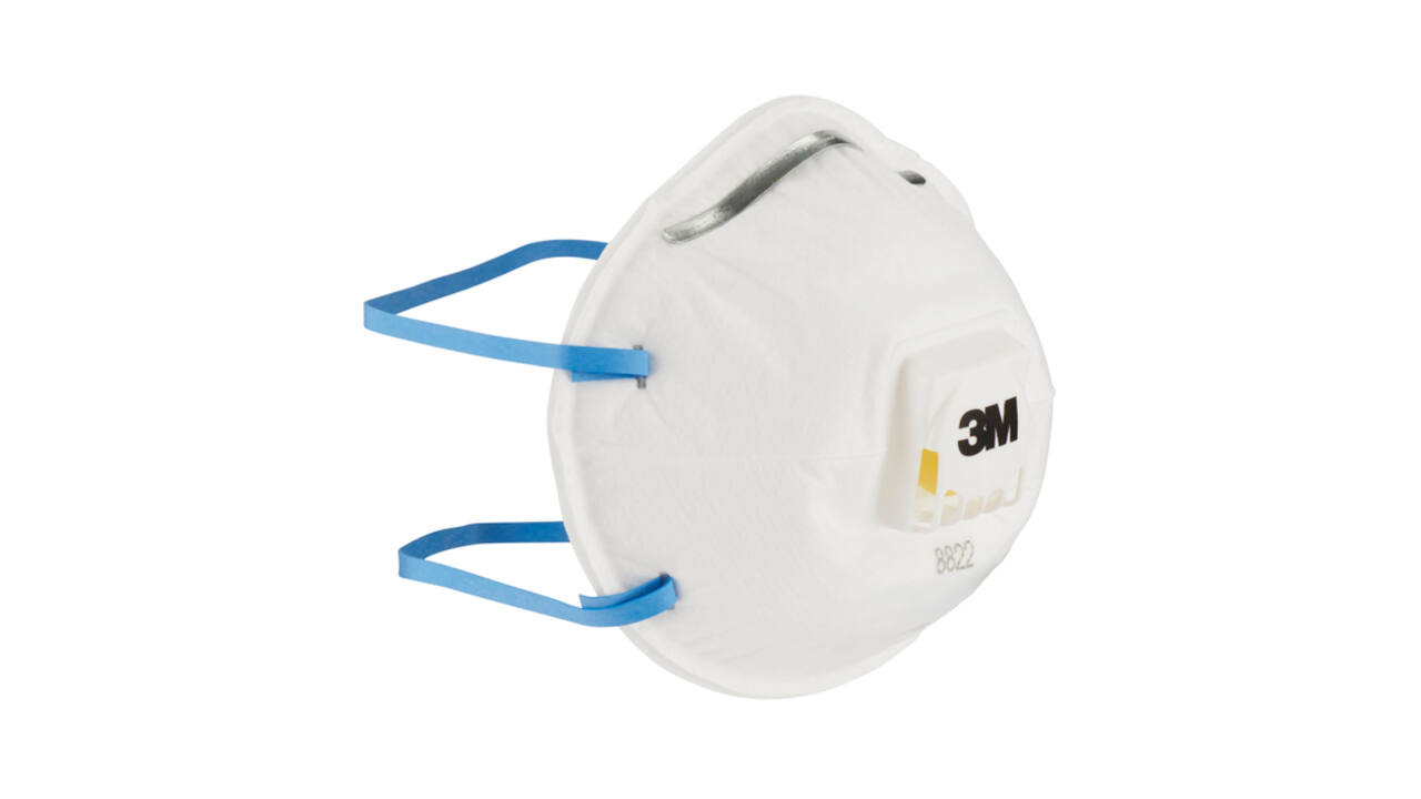 Stofmasker 3M voor schuren 8822 FFP2 met ventiel 3 stuks