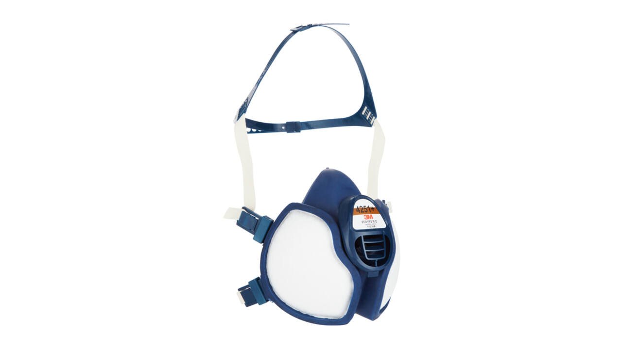 Mondmasker 3M met geïntegreerde filters 4251+, A1P2 organische dampen