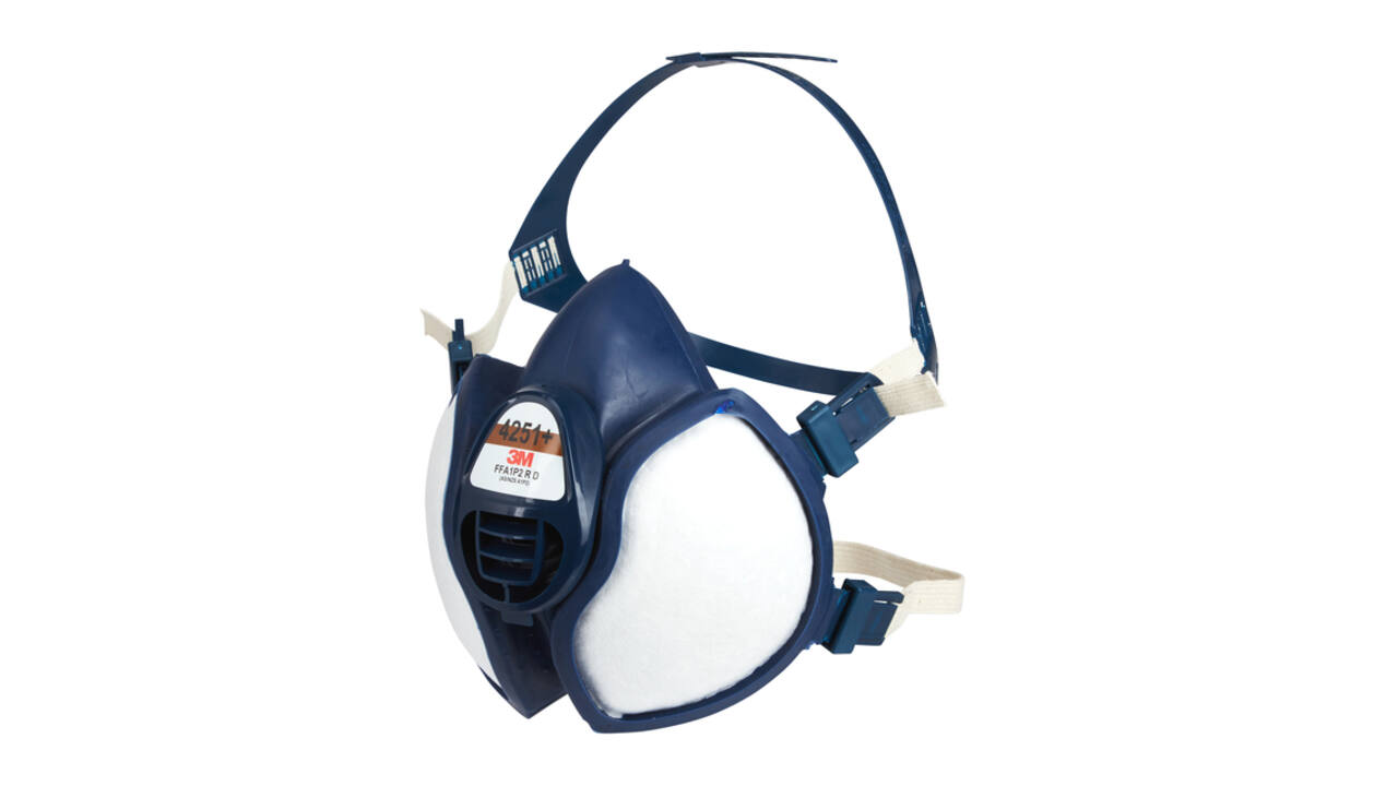 Mondmasker 3M met geïntegreerde filters 4251+, A1P2 organische dampen