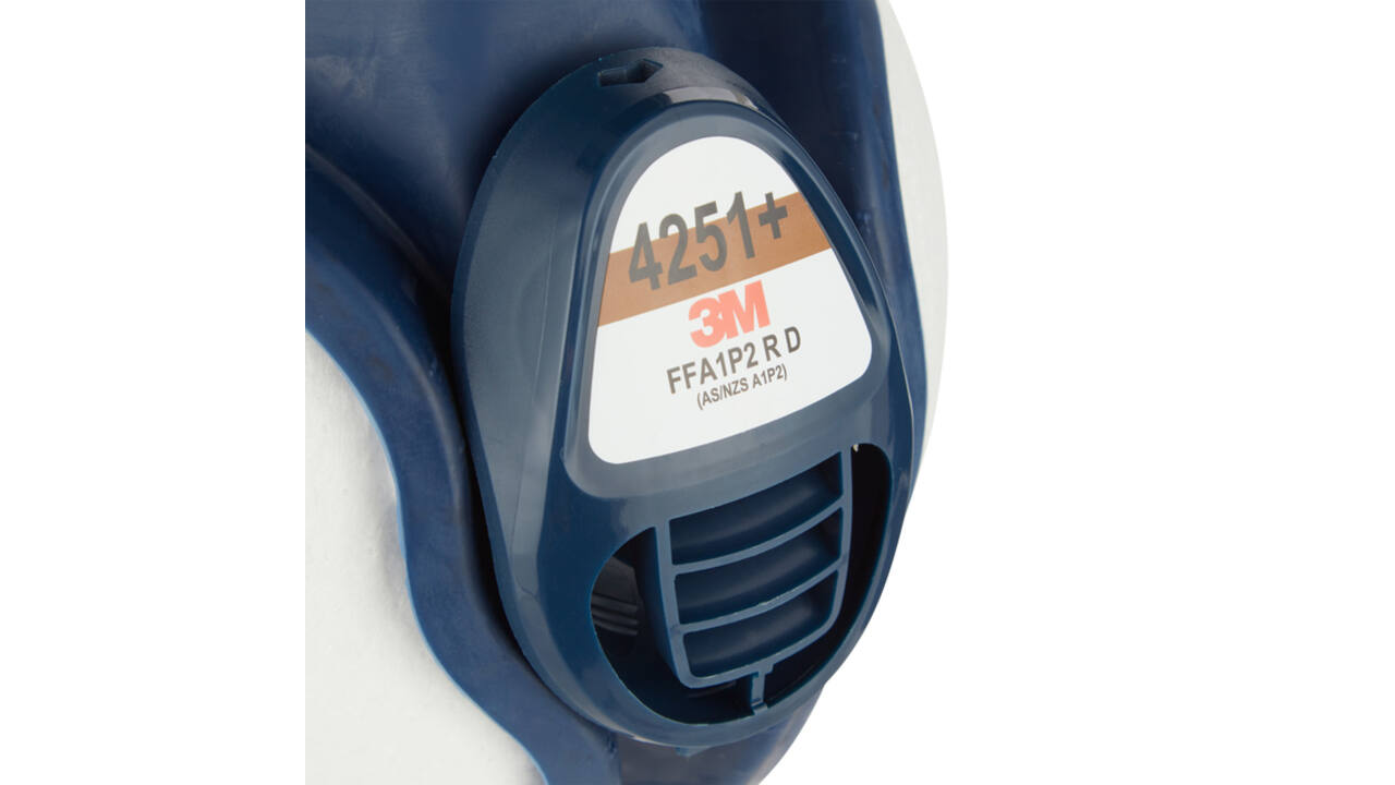 Mondmasker 3M met geïntegreerde filters 4251+, A1P2 organische dampen