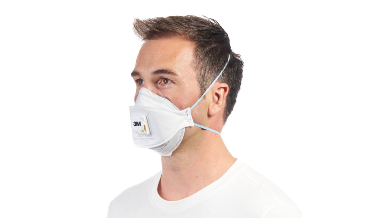 Stofmasker 3M Aura Comfort Cool Flow 9332 FFP3 met ventiel 2 stuks