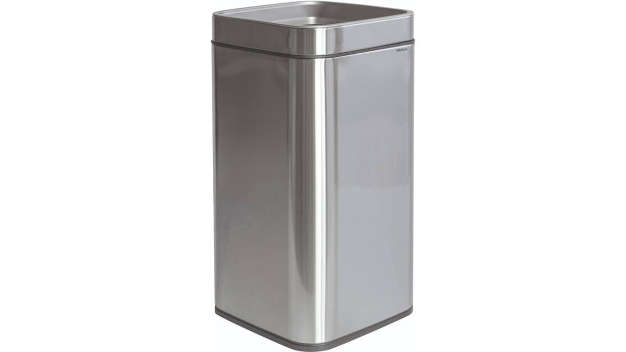 Afvalbak MAUL Prime 25 liter met inwerpopening rvs