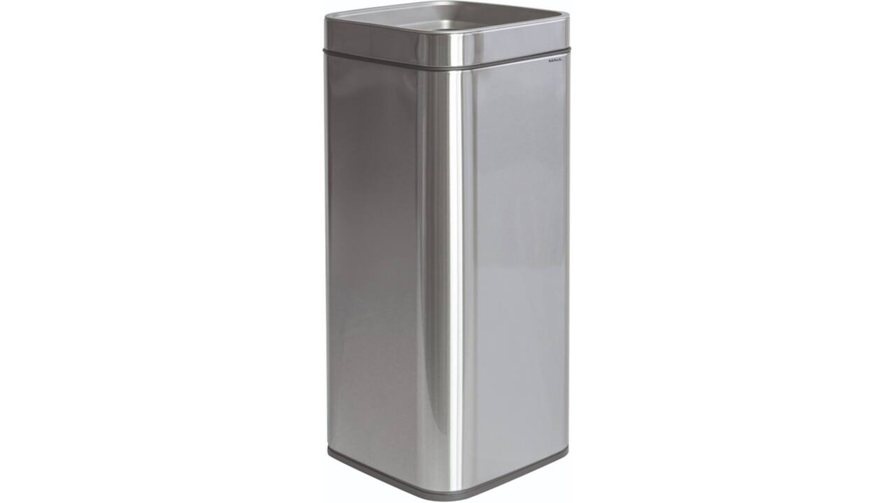 Afvalbak MAUL Prime 30 liter met inwerpopening rvs