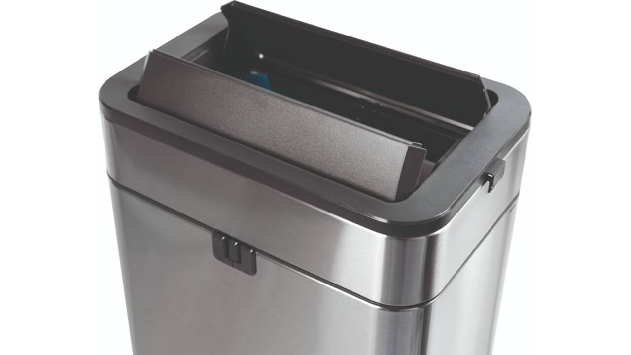 Pedaalemmer MAUL Wing 40 liter met vlinderdeksel rvs